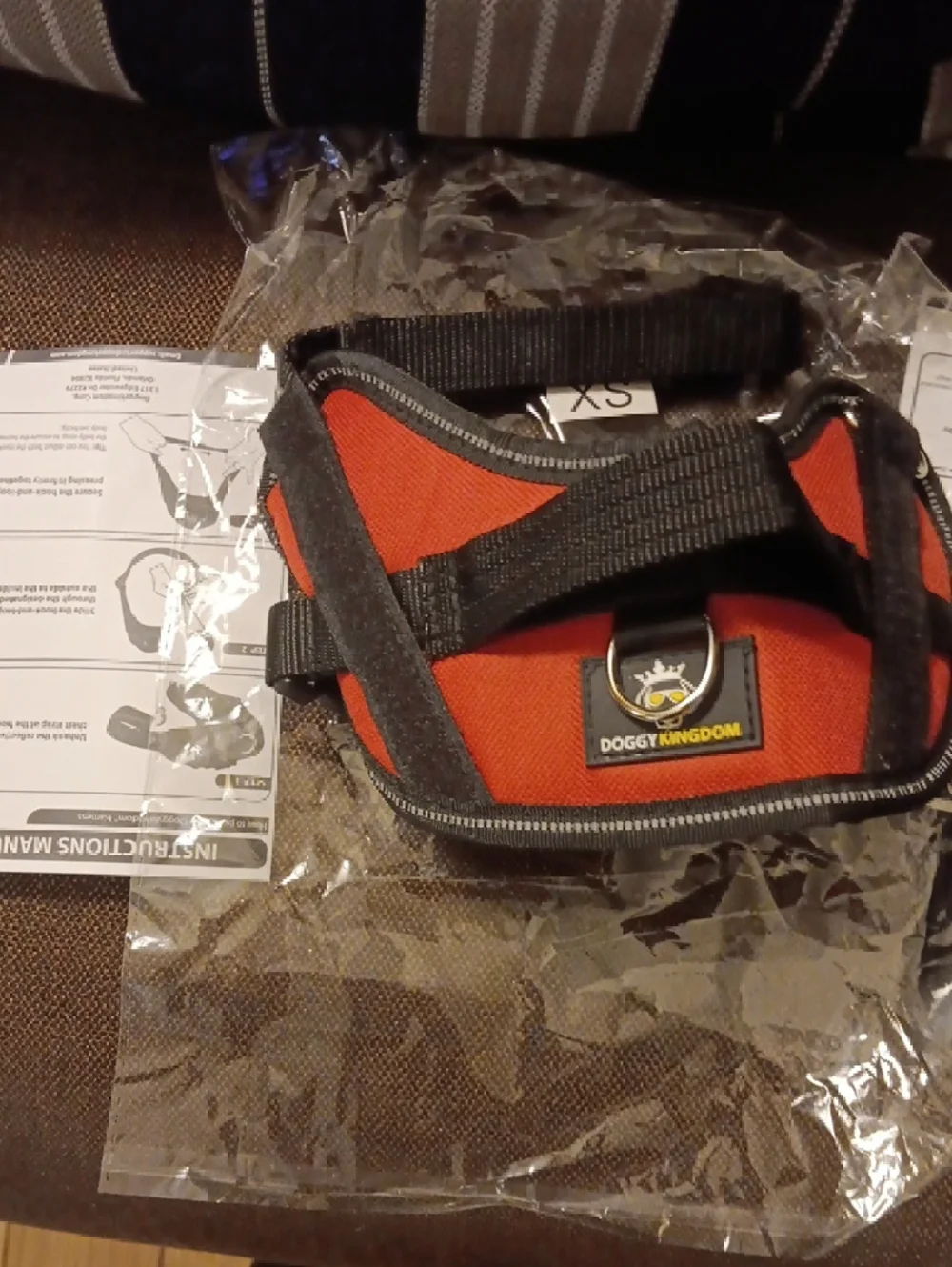 Dual-Pack No-Pull Dog Harnesses in Purple and Red - Adjustable Comfort Set